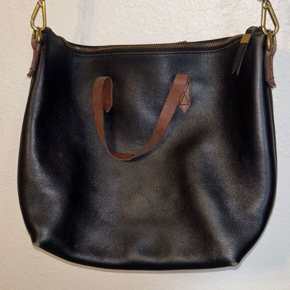 Madewell Leather Zip Top Tote - Picture 2 of 6